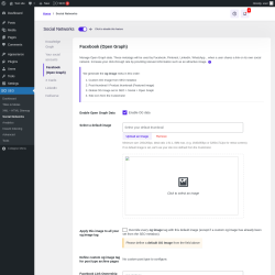 Page screenshot: SEO → Social Networks → Facebook (Open Graph)