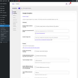Page screenshot: SEO → Analytics