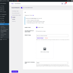 Page screenshot: SEO &rarr; Social Networks &rarr; X Cards