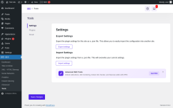 Page screenshot: SEO &rarr; Tools
