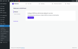 Page screenshot: Wizard &lsaquo; Test site &mdash; WordPress