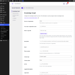 Page screenshot: SEO &rarr; Social Networks