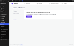 Page screenshot: Wizard &lsaquo; Test site &mdash; WordPress