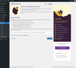 Page screenshot: Dashboard → Offload SES Lite