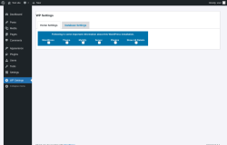 Page screenshot: WP Settings