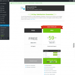 Page screenshot: WP Sheet Editor → Upgrade  ➤