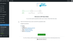 Page screenshot: WP Sheet Editor