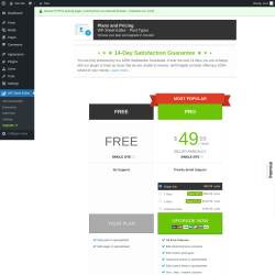 Page screenshot: WP Sheet Editor → Upgrade  ➤