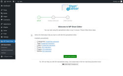 Page screenshot: WP Sheet Editor