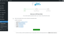 Page screenshot: WP Sheet Editor