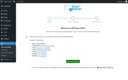 Page screenshot: WP Sheet Editor