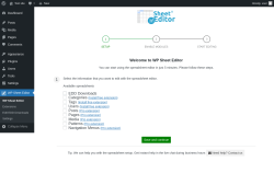 Page screenshot: WP Sheet Editor