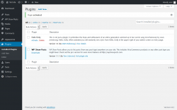 Page screenshot: Plugins &lsaquo; Test site &mdash; WordPress