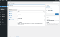 Page screenshot: WP Show Posts &rarr; Add New List