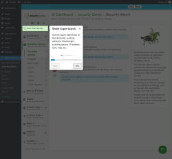 Page screenshot: Shield Security → Security Zones