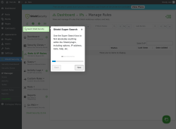 Page screenshot: Shield Security → IP Manager
