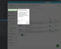 Page screenshot: Shield Security → Traffic