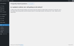 Page screenshot: Simple Redirect → F.A.Q.