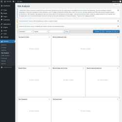 Page screenshot: Slimstat &rarr; Site Analysis