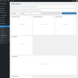 Page screenshot: Slimstat &rarr; Traffic Sources