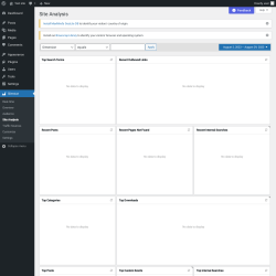 Page screenshot: Slimstat &rarr; Site Analysis