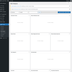 Page screenshot: Slimstat &rarr; Site Analysis