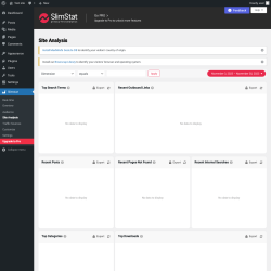 Page screenshot: Slimstat &rarr; Site Analysis
