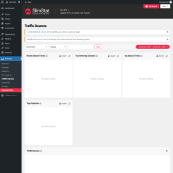 Page screenshot: Slimstat &rarr; Traffic Sources