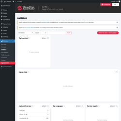 Page screenshot: Slimstat &rarr; Audience