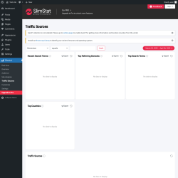 Page screenshot: Slimstat &rarr; Traffic Sources