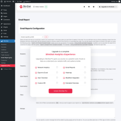 Page screenshot: SlimStat &rarr; Email Report (pro)