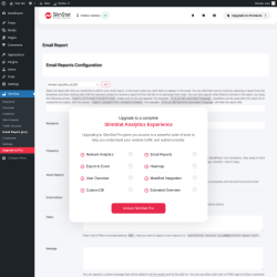 Page screenshot: SlimStat &rarr; Email Report (pro)