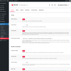 Page screenshot: SlimStat &rarr; Settings