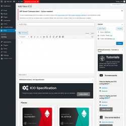 Page screenshot: ICOs → Add New