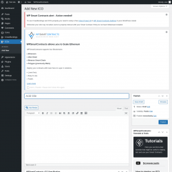 Page screenshot: ICOs → Add New