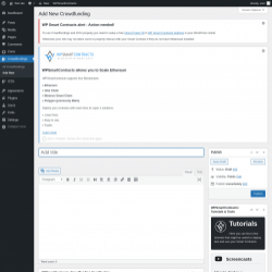 Page screenshot: Crowdfundings → Add New