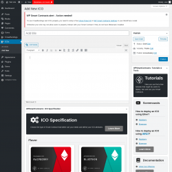 Page screenshot: ICOs → Add New