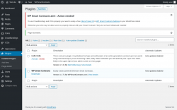 Page screenshot: Plugins ‹ Test site — WordPress