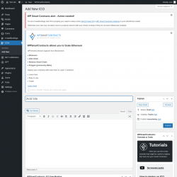 Page screenshot: ICOs → Add New