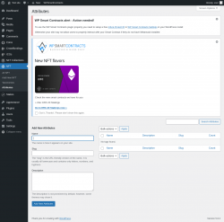 Page screenshot: NFT → Attributes