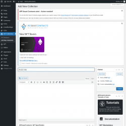 Page screenshot: NFT Collections → Add New Collection