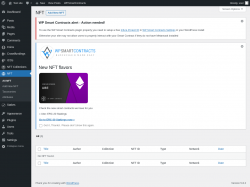 Page screenshot: NFT