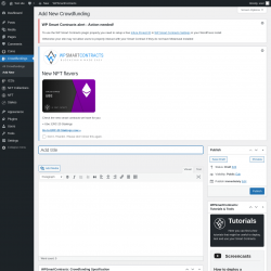 Page screenshot: Crowdfundings → Add New