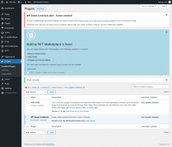 Page screenshot: Plugins ‹ Test site — WordPress