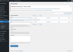 Page screenshot: NFT → Taxonomies