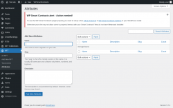 Page screenshot: NFT → Attributes