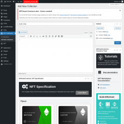 Page screenshot: NFT Collections → Add New Collection