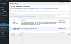 Page screenshot: Plugins ‹ Test site — WordPress