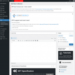 Page screenshot: NFT Collections → Add New Collection