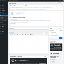 Page screenshot: ICOs → Add New